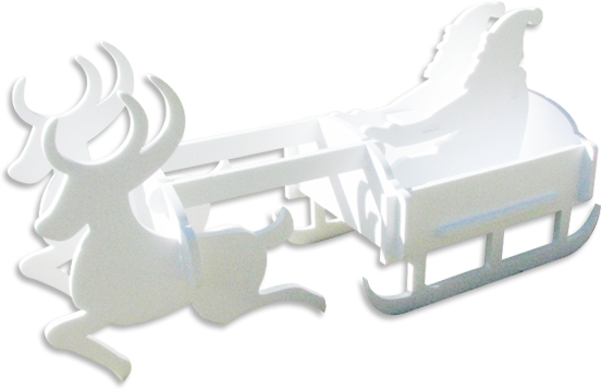 サンタ＆トナカイ画像